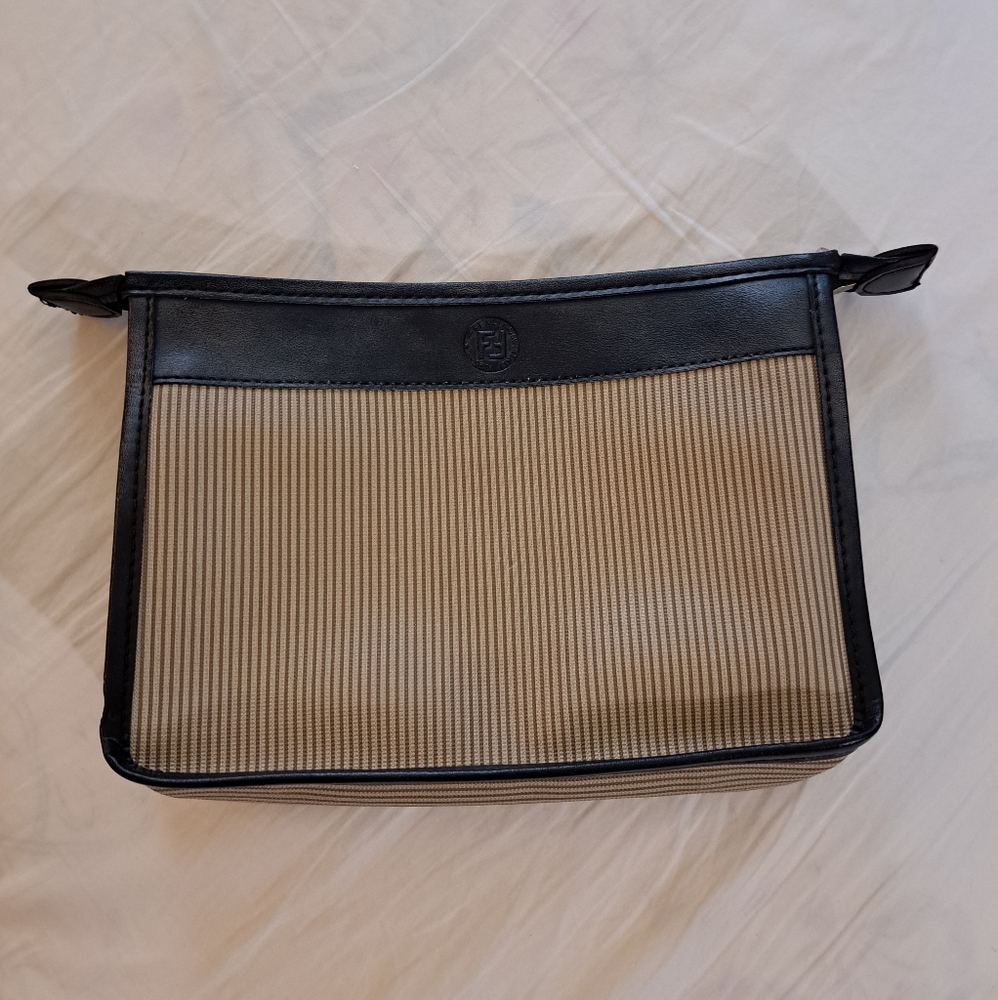 Fendi clutch bag make up toiletries